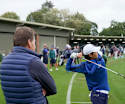 Sir Nick Faldo meets Junior Ryder Cup winner and DP World Tour debutant Kris Kim