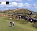 Shane Lowry judges chip shot to perfection to help save par at the fourth