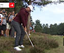 'That is a bonus' - Rory McIlroy finds the green from the heather at the 11th