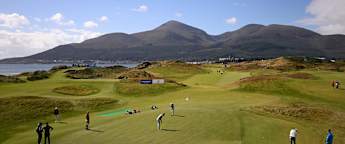 How do the players change their set-up for Royal County Down?