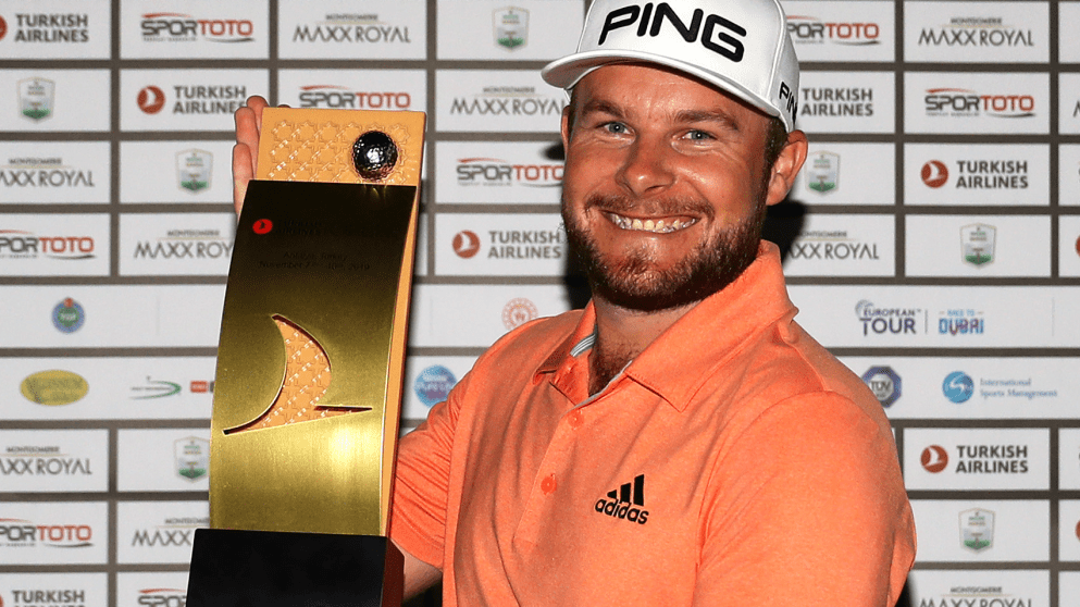 Tyrrell Hatton with Turkish Airlines trophy