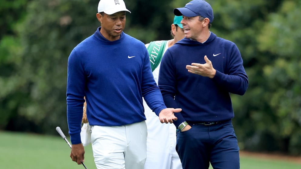 Tiger Woods and Rory McIlroy